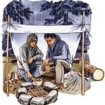 Boy Scout Image -- Camp Fires