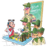 Boy Scout Image -- Cell phone use