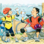 Boy Scout Image -- Drink Water