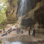 Boy Scout Image -- Hiking Waterfall