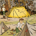 Boy Scout Image -- Tent Pitching