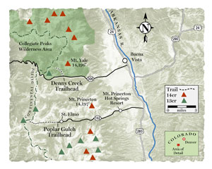 Trail Tips Snowshoe Buena Vista Colorado Map