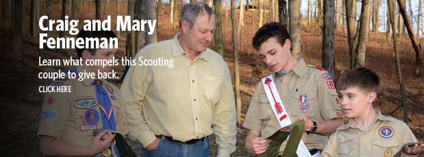 Craig and Mary Fenneman discuss Scouting philanthropy