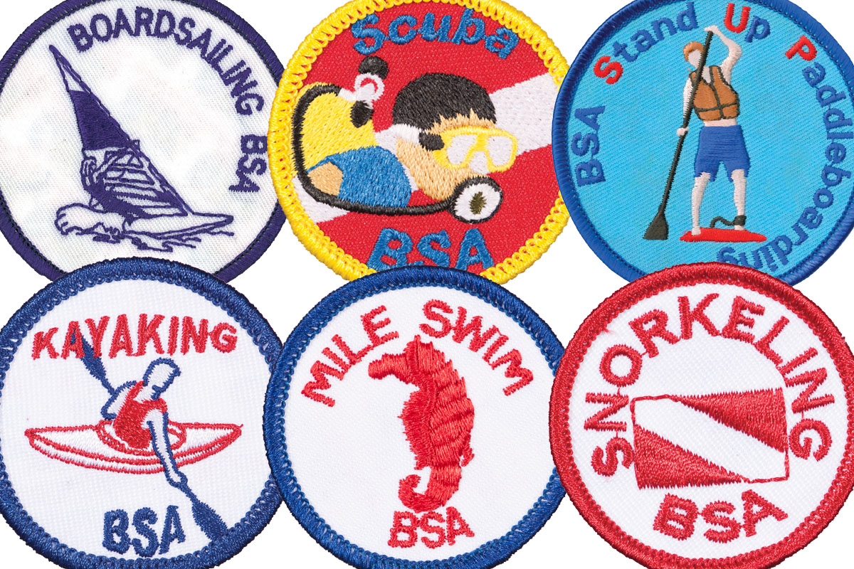 Earn one of the BSA's six aquatics awards this summer