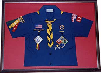 Boy Scout Rank Patch Holder Display for Uniform Shirt 