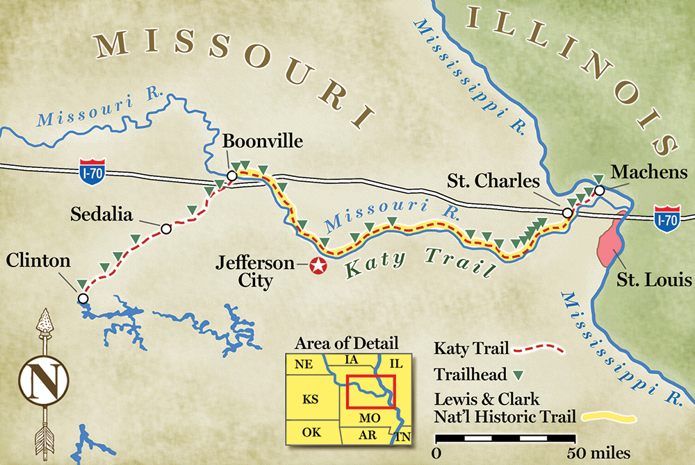 Bike Or Hike The Popular Katy Trail In Missouri